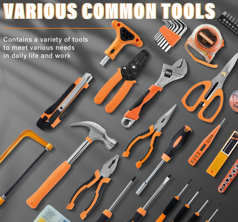 High-quality quenched steel wrenches and pliers for professional mechanical repairs.